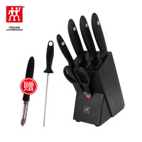 双立人(zwilling) Chef步步高升刀具8件套装厨房家用不锈钢菜刀34931-006