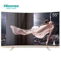 海信VIDAA（Hisense）LED55V1UCZ 55英寸ULED人工智能 曲面4K超高清 HDR （香槟金）