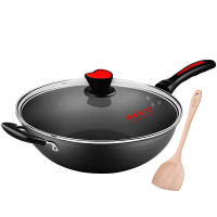 炊大皇(COOKER KING) 炒锅不粘锅无油烟锅炒菜锅燃气电磁炉通用36cm CKN4636BF