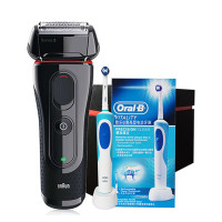博朗（Braun）电动剃须刀 5030s 三级剃须 德国进口 充插两用 刮胡刀