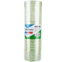广博FX-63透明胶带6卷 60mm*100y 粘性宽胶带纸 胶布 封箱胶封口胶布 快递打包胶带 封箱带/胶布/封箱器