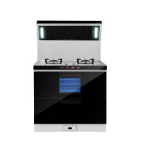 火星人（marssenger） E3不锈钢台面 侧吸下排集成灶 烟机燃气灶消毒柜高端集成