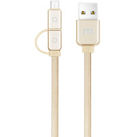 魅族 （MEIZU） MicroUSB & Type-C二合一金属数据线 金色 100CM