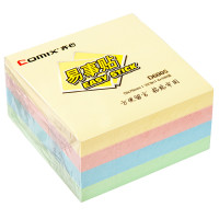 齐心(comix)D6005/D5020E四色便利贴3包 4色便签纸 76x76mm易事贴 即时贴 本册便签