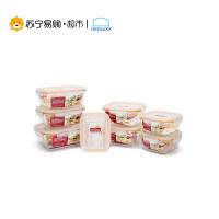 乐扣乐扣(lock&lock)耐热玻璃套装保鲜盒套装八件套LLG447S009 不保温 八件套