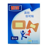 群祥异形创可贴6片装(75*50mm,48*45mm)