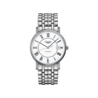 LONGINES 浪琴时尚系列钢带男士机械表L4.921.4.11.6 白色表盘