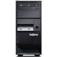 联想(Lenovo)ThinkServer TS250服务器(I3-6100 2*4G 2T 4x3.5盘位 DVD)