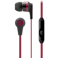 骷髅头（Skullcandy）INK’D 2.0 IN-EAR S2IKDY-010 便携有线线控通话手机耳机 红色