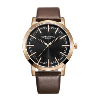 KennethCole/凯尼斯.克尔男士石英表皮带防水腕表休闲百搭款正品KC10030809 皮带
