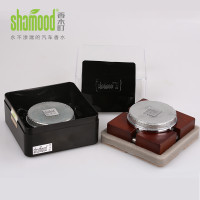 [苏宁自营]香木町(Shamood) 汽车香水 红木摆件 固体精油 四方来财 浪漫邂逅味 香薰 红木色 改善车内环境 浪漫邂逅