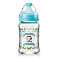小狮王辛巴（Simba）萝蔓晶钻宽口玻璃 大 奶瓶180ml S69161