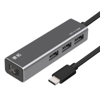 USB网线转换器 转rj45母座 3.0HUB有线千兆网卡 USB接口笔记本台式机通用 免驱动