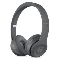 Beats Solo3 Wireless 无线蓝牙耳机 头戴式蓝牙耳机 带麦可通话跑步运动耳机 沥青灰