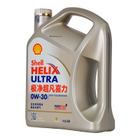 壳牌（Shell）超凡喜力全合成机油 灰壳 Helix Ultra 0W-30 API SN级 4L 汽车润滑油