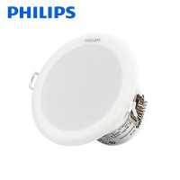 飞利浦(PHILIPS)LED筒灯嵌入式6.5w超薄防雾客厅卧室简约现代带光源天花灯桶灯洞灯3.5寸多色温白色 闪灵 白色6.5W【6500K/白光】