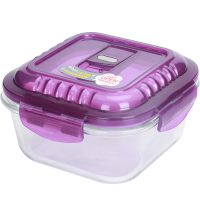 乐扣乐扣 (lock&lock) 耐热玻璃保鲜盒 LLG214VOL 500ML 紫色