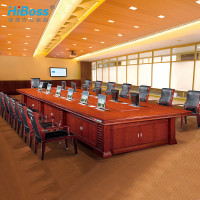 HiBoss办公家具办公桌油漆大型会议桌多功能开会桌 会议桌W6000*D2800*H760