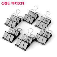 得力(deli)9542黑色长尾夹41mm 2盒