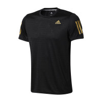adidas阿迪达斯男子短袖T恤2018新款跑步训练透气运动服DM2810 黑色 XXL