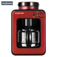 maybaum/五月树 德国全自动咖啡机M350原装家用磨豆美式咖啡壶速溶一体机滴漏式咖啡机 自动冲煮 胭脂红