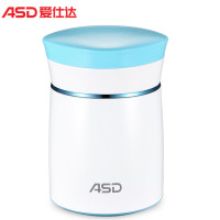 爱仕达ASD 真空保温304不锈钢闷烧杯RWS50S1WG-M 500ML容量保温闷烧杯水具(薄荷蓝)送勺子 天蓝色