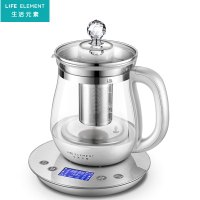 生活元素(LIFE ELEMENT）养生壶D10 1.8L隔水炖养生壶钢化玻璃面板 全自动24小时养生预约 加厚玻璃