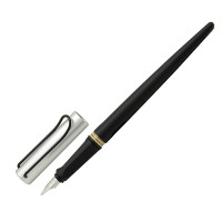 凌美(LAMY) joy喜悦系列钢笔 墨水笔艺术笔尖黑杆铝帽1.9尖 黑色铝帽