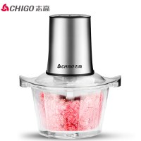 志高（CHIGO）绞肉机H9066 SS-2L/(不锈钢机头+201不锈钢碗))