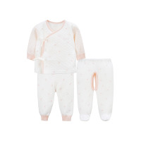 苏宁自营婴姿坊男女童挖裆和尚袍套装二色可选59-66cm0-2岁 粉红 59cm