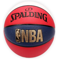 斯伯丁SPALDING篮球室内外通用篮球74-655Y经典炫彩NBA蓝球掌控七号篮球PU材质 红色
