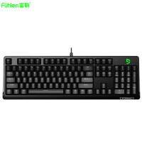 富勒（Fuhlen）G900s纯享版樱桃黑轴机械键盘黑色