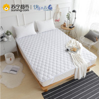 俏居(Choshome)家纺 纯色床垫简约风1.8m床保护垫1.5m 四季可用防滑床垫子纤维材质学生床褥子可机洗 灰色2cm厚 0.9*2.0m