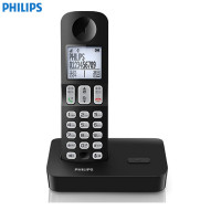 飞利浦（PHILIPS）DCTG280 数字无绳电话机 中文菜单/免提通话/家用办公电话机 （黑色）