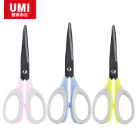 安兴纸业 悠米（UMI）特氟龙省力剪刀 160mm B01201G 剪纸刀 绿色 2把装