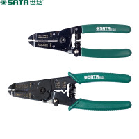 SATA/世达带刃口拨剥线钳子6英寸150mm多功能电缆剥皮器剥皮钳 91201
