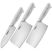 拜格（Bayco）龙腾系列不锈钢刀具斩骨刀菜刀料理刀三件套刀 BD2880