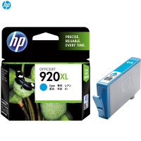 惠普 (HP) CD972AA 920XL 兰色墨盒彩色(墨盒/墨水)(适用Officejet Pro 6500) 青色