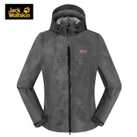 18春夏新品Jack wolfskin狼爪户外冲锋衣女防水登山服夹克5118081 深灰色 S