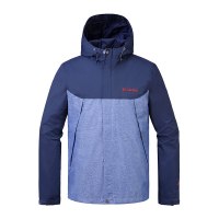 Columbia哥伦比亚冲锋衣男户外防水透气外套登山夹克WE0854 蓝色 XL