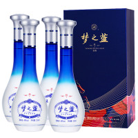 洋河（YangHe）蓝色经典 梦之蓝M1·尊享版 45度浓香型白酒 500ml*4瓶整箱装