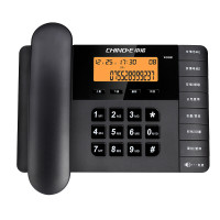 中诺（CHINO-E）W598 电话机座机办公家用电话机 雅士黑