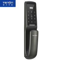 亚太天能（TENON）微信智能指纹锁 锌合金家用指纹密码锁电子门锁 A1 钛空灰（标准版）适配ios;Android