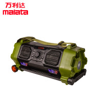 万利达(MALATA) X8 音响 音箱 户外音响 拉杆音响 8英寸低音炮无线蓝牙音响 大功率低音炮 带无线话筒 军绿色