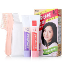 美源女士快速染发霜 8号自然黑色