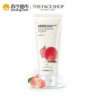 THE FACE SHOP 菲诗小铺 每日草本水蜜桃泡沫洁面膏 170g