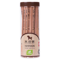 得力(deli) S907 木世界系列六角笔杆原木2B铅笔/考试专用学生铅笔 1支