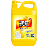 绿伞（EVERGREEN） 柠檬洗洁精 去油除腥 2kg/瓶