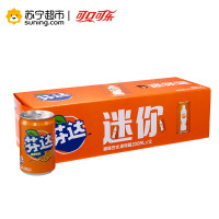 可口可乐 芬达橙味汽水迷你摩登罐 200ml*12罐
