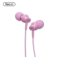 锐思Recci 数码配件鹂音动圈双耳有线耳机手机线控 REW-C01